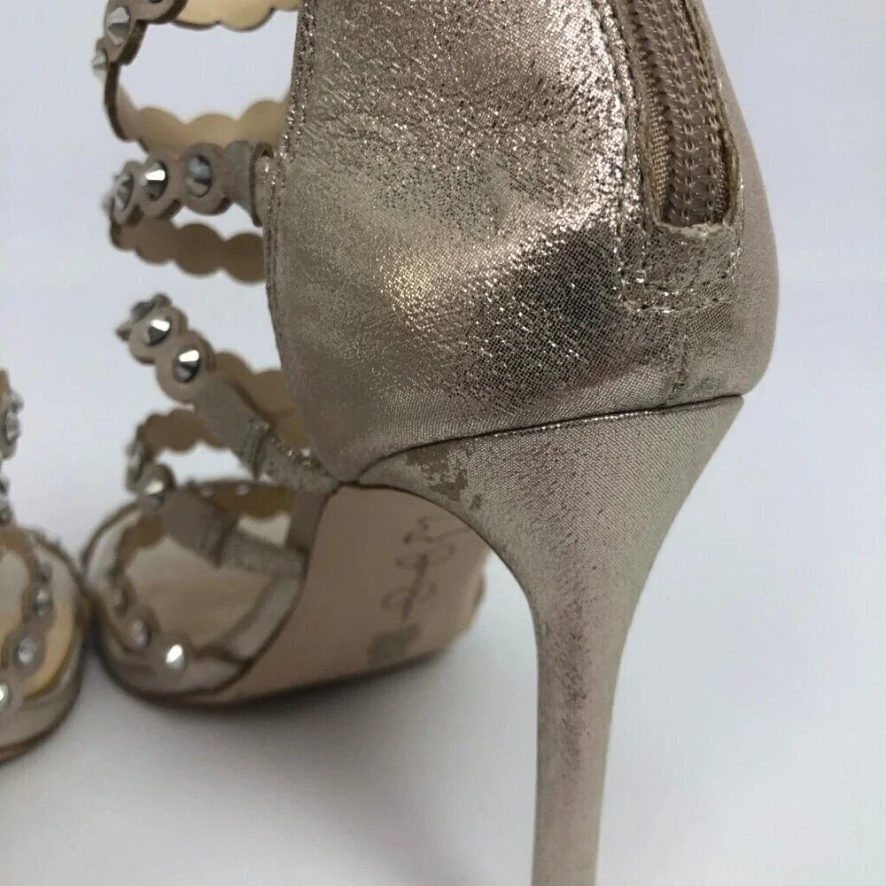 Jessica Simpson Womens Jezalynn Dress Sandals Gilded Gold 9.5M